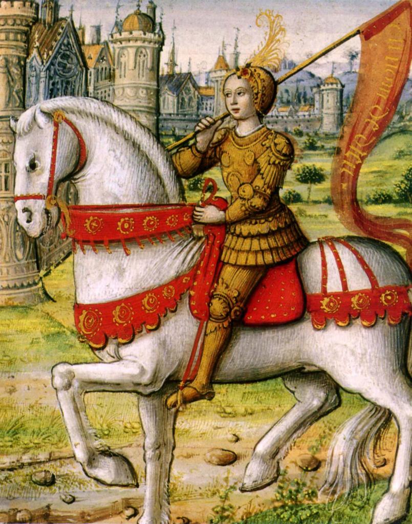 Jeanne d'Arc sur son cheval
