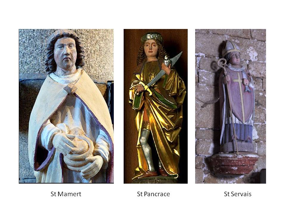 St Mamert, St Pancrace  et St Servais