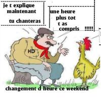 Tu chanteras une heure plus tôt