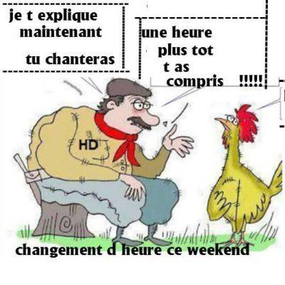 Changement d'horaire hiver
