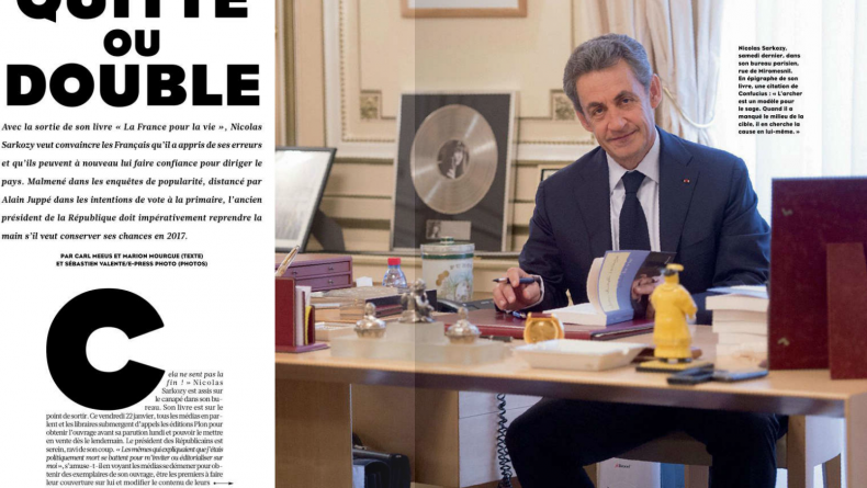 Nicolas Sarkozy dédicace son dernier livre