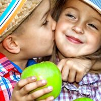 Baiser des enfants