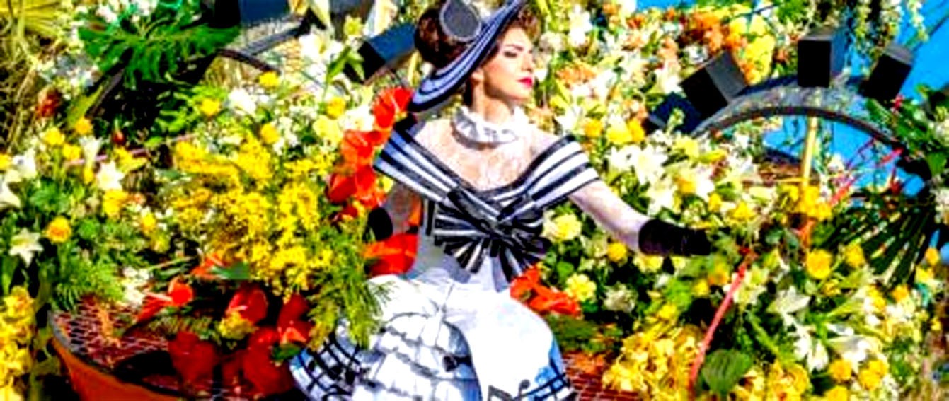 Carnaval de Nice avec ses fleurs de mimosas
