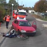 Accident de la route intervention des pompiers