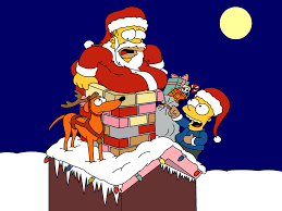 Père Noël sur la cheminée