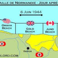 Carte du débarquement