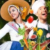 la cuisine au milieu des fleurs