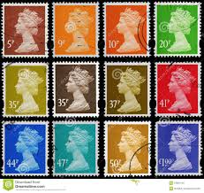 Timbres Reine d'Angleterre