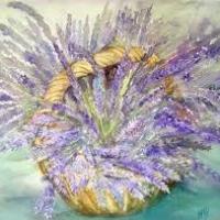 Panier de lavandes