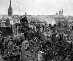 Ville détruite par les Allemands