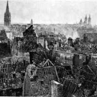 Ville détruite par les Allemands