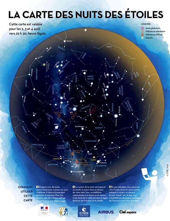 La carte des nuits étoilées