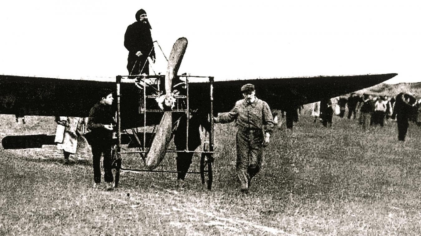 Louis Blériot et son avion