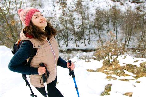 Marche dans la neige bon pour santé