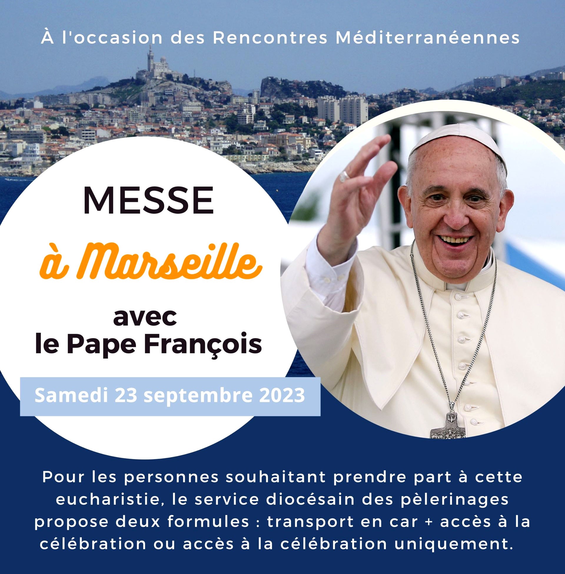 Messe à Marseille avec le Pape