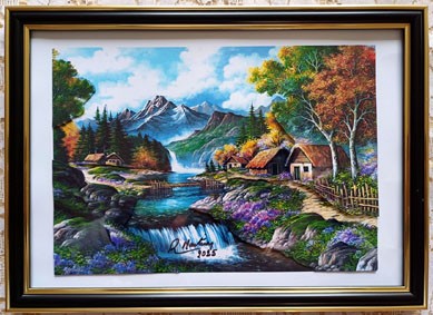 Paysage et montagnes 3D