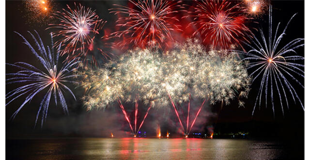 Feux d'artifice du 14 juillet à Paris