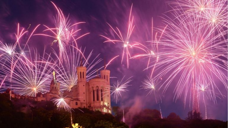 Feux d'artifice du 14 juillet à Paris