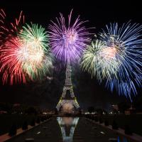 Feux d'artifice du 14 juillet à Paris