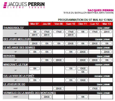 Cine du 7 au 13 mai