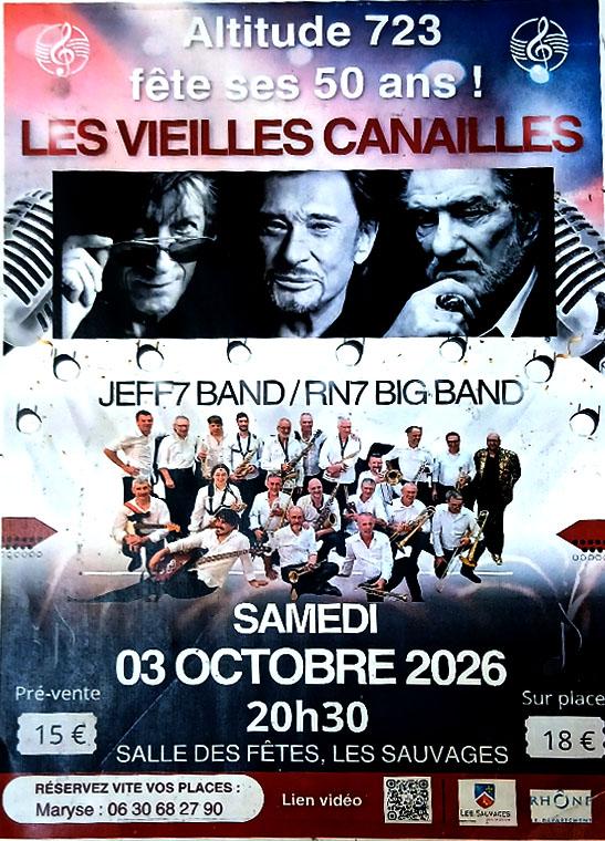 Les Vieilles Canailles Aux Sauvages le 3 octobre